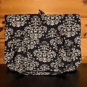 Vera Bradley Black and Cream Floral Tote